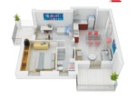 Trilocale 1 bagno